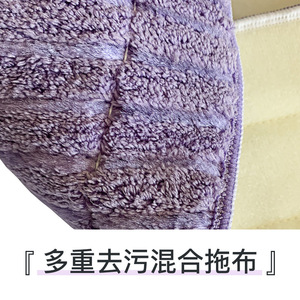 <b>Microfiber</b> Striped <b>Mop</b> Cloth Rectangle Hook And Loop Fastener For Floor Cleaning - Product Image 3