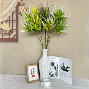 ดอกไม้ประดิษฐ์พลาสติก3D สีเขียวปรับแต่งได้ปรับแต่งได้หลากสี <span class=keywords><strong>Pteris</strong></span> สำหรับบ้านงานแต่งงานคริสต์มาสเวที - Product Image 2