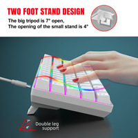 Keyboard Gaming Mekanik Mini Kecil 61 Tombol USB Berkabel 60% Blue Red Switch