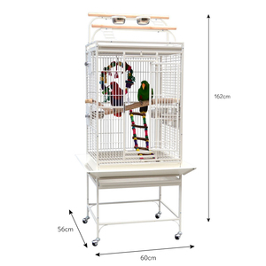Cage à oiseaux de grande taille de haute qualité, <span class=keywords><strong>perroquet</strong></span>, cage à oiseaux en métal robuste, cage de reproduction pour oiseaux, à vendre - Product Image 1