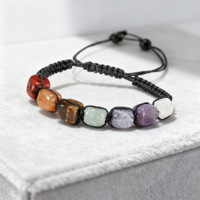 Bracelets tressés en cristal naturel, strass, aventurine et améthyste Zhouhang Jewelry Direct, pour l'approvisionnement transfrontalier, emballés individuellement