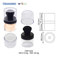 Pot de maquillage pour fond de teint 10g personnalisé Boîte de poudre libre pour délié Bouteille de maquillage pour le visage avec éponge