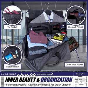 Trolley porta abiti borsoni Custom Logo business business portabagagli bagagli bagagli bagaglio a mano <span class=keywords><strong>con</strong></span> ruota - Product Image 5