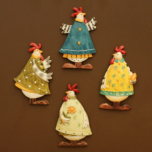 European Countryside Angels Resin Fridge Magnets Christmas Decor Multi Piece Set Irregular Shape Magnetic Stickers - Product Image 3