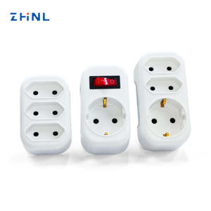 Adaptador de Enchufe Universal de Impacto para la UE, Convertidor de Enchufe Francés/Alemán de 2 Pines, 16A 250V, Nuevo - Product Image 3
