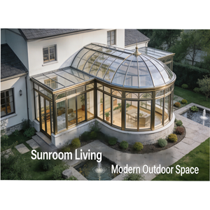 Solárium con Marco de Aluminio y Vidrio Laminado, Resistente a Tifones, Aislamiento Térmico, Impermeable, Personalizado para Villas Costeras, Hoteles, Dormitorios y Parques - Product Image 3