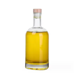 زجاجة كريست اوسلو تصميم جديد مخصص للمشروبات الكحولية الفودكا الجين الويسكي التكيلا زجاجة 750 مل مع سدادة