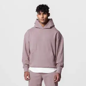 Ensemble de survêtement en coton épais avec capuche et pantalon de jogging, survêtement de Sport pour homme, grande taille, vente en gros