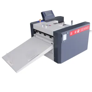 SENWEI SM373Y Digital fully automatic High speed Suction feed creasing perforation machine screen touch A3 office paper use