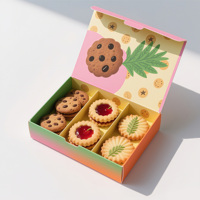 Boîtes d'emballage pour biscuits en carton recyclable de qualité alimentaire, boîtes de rangement pour desserts, biscuits, brownies, beignets avec séparateurs