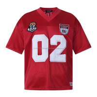 Camiseta Deportiva Casual de Verano para Hombre, con Parche Bordado con Número, Holgada, Transpirable, de Secado Rápido, Anti-UV, 100% Algodón Jersey, Cuello Redondo