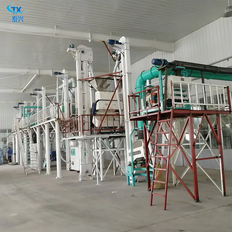 High effective 60 tons maize milling machine corn roller mill flour production line