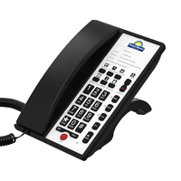 Teléfono IP para Hotel, Protocolo SIP, TCP, PoE, VoIP, Nuevo Diseño, Teléfono Inalámbrico, Compatible con 1 Línea SIP, 6 Cuentas