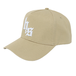 Gorra de Béisbol de Alta Calidad 100% Algodón con Logotipo Bordado de Hojas y Letras, Gorra Deportiva Unisex con Cierre a Presión para Exteriores - Product Image 1