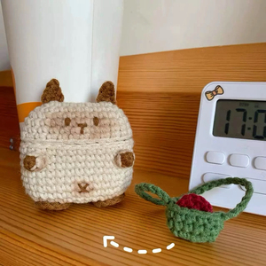 Lindo Siam Cat Original tejido suave Shell para AirPods 1/2 Pro Apple 3rd/4th generación auriculares inalámbricos caja de almacenamiento - Product Image 2