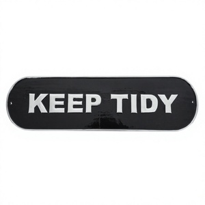 Keep Tidy Wall Mount Sign Decorative Cast Aluminium General Sign for Decoration Hot Selling Custom Signs Best Prices - Product Image 1