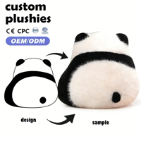 Couette en peluche Panda personnalisée, douce, en coton PP 100% polyester, 31-50cm, vente en gros, échantillon rapide, OEM, personnalisable