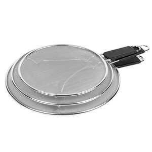 Splatter Screen for <strong>Frying</strong> <strong>Pan</strong> - 13 Inch <strong>Stainless</strong> <strong>Steel</strong> Grease Splatter Guard Cover Oil Splash Cooking Fried Chicken or Popcorn - Product Image 4