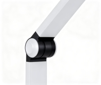 Lampe de bureau LED à pince à spectre complet, alimentation CA, Ra98, protection oculaire, contrôle tactile, gradation progressive et 10 niveaux de luminosité pour l'étude et la lecture