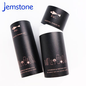 Fábrica física al por mayor Kraft artesanía cilindro tubo de papel embalaje con tapa - Product Image 2