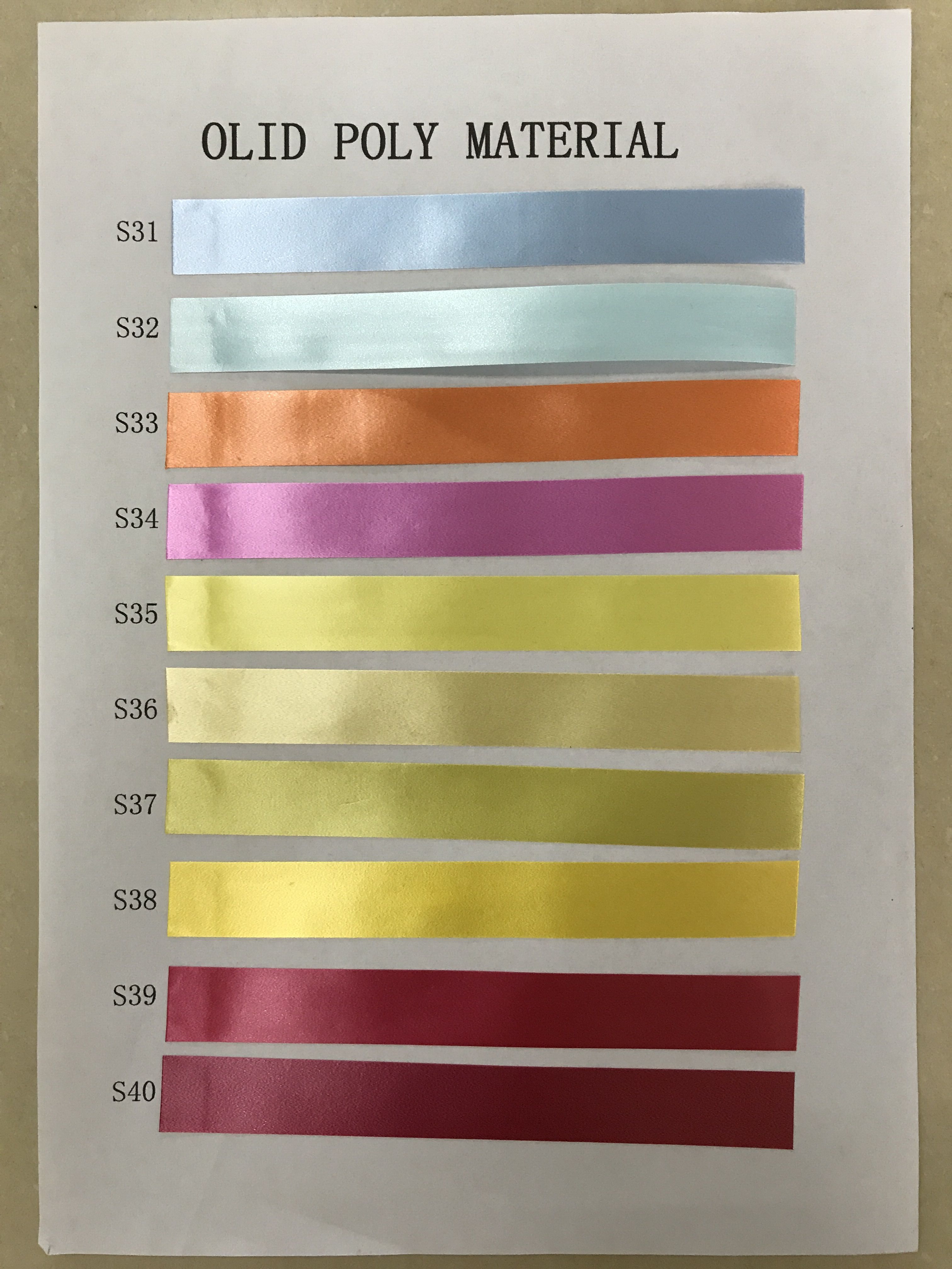 Color chart 2
