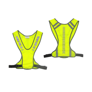Sports de plein air <span class=keywords><strong>Gilet</strong></span> de sécurité réfléchissant <span class=keywords><strong>jaune</strong></span> pour la course à pied Cyclisme Marche <span class=keywords><strong>Jaune</strong></span> Léger - Product Image 6
