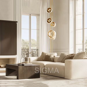 Indoor Living Room Furniture Set, Solid <strong>Wood</strong> <strong>Frame</strong> Fabric Sectional <strong>Sofa</strong> with Coffee Table - Product Image 2