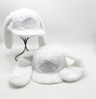 Casquettes Snapback au design adorable avec logo brodé complexe personnalisé et oreilles de lapin