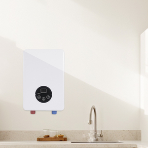 Calentador de agua eléctrico instantáneo de 5,5 kW personalizado, géiser de agua caliente sin tanque montado en la pared de acero inoxidable, nuevo producto LED - Product Image 2