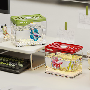 Mini-poisson en acrylique pour terrarium en plastique, design éclatant, utilisation intérieure, décoration de table basse, maison, bureau, alimentation - Product Image 2