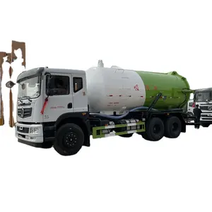 Dongfeng Huashen, gran vehículo de bombeo de aguas residuales con gran potencia para extraer cieno y aguas residuales de tuberías