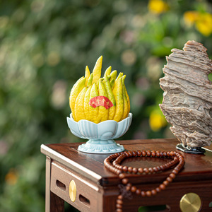 Assiette à fruits en céramique Lotus, petit plat en porcelaine pour offrande bouddhiste, usage domestique décoratif - Product Image 3