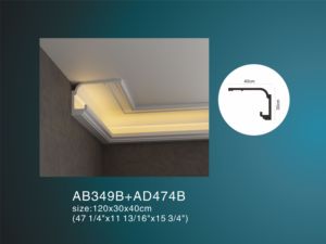 Chine Fabricant Style européen décoratif intérieur moulage mural populaire décoratif polyuréthane lampe fente <span class=keywords><strong>corniche</strong></span> moulage - Product Image 2