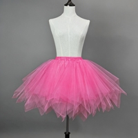 Jupe tutu en tulle à ourlet irrégulier pour femme |   Jupon de ballet gonflé sans armature pour adulte, idéal pour les fêtes, les costumes, les spectacles et les festivals