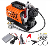 Kompresor Udara PCP 4500 PSI, Pompa Portabel Bebas Oli 10.5 lb dengan Pengisian Cepat 15 Menit, Daya Ganda 12V DC & 110V/220V AC