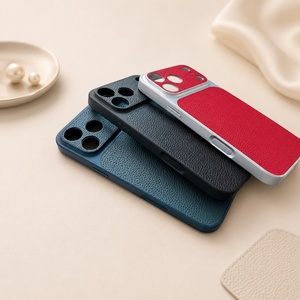 เคสกันกระแทก Pebble Grain สำหรับ iPhone วัสดุวีแกน PU - Product Image 3
