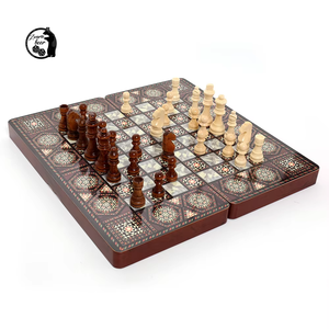 Set <span class=keywords><strong>da</strong></span> Backgammon in Legno Fatto a Mano di Alta Qualità 40x40cm Personalizzabile con Stampa Laser, Dadi e Pedine per Adulti - Product Image 4
