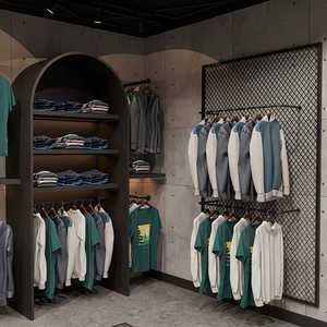 Décoration de boutique de vêtements pour hommes, présentoir de costume pour homme, comptoir de présentation de magasin de vêtements - Product Image 1