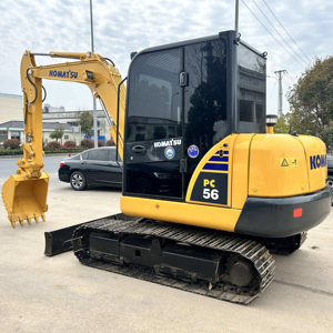 Miniexcavadora Usada Komatsu PC56 de 56T, Bajo Número de Horas de Operación, Lista para Enviar - Product Image 1