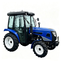 Mini tracteur agricole à moteur diesel 4x4, transmission par engrenages, équipement agricole, 40-80 CV, tracteur de jardin, Chine