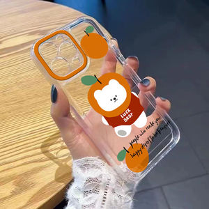 Nouvelle coque de téléphone transparente en TPU Persimmon Puppy, compatible avec <span class=keywords><strong>iPhone</strong></span> 8 X Xr Xs <span class=keywords><strong>11</strong></span> 12 13 14 15 16 17 Pro Max - Product Image 3