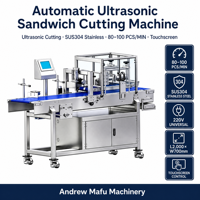 Machine de découpe automatique à ultrasons ADMF pour sandwichs, coupe-aliments haute efficacité, trancheuse à pain et gâteaux, équipement de boulangerie commercial