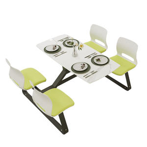 Juego de <span class=keywords><strong>sillas</strong></span> de mesa de comedor de cantina escolar moderna, muebles de <span class=keywords><strong>restaurante</strong></span> de metal para escuelas e instituciones - Product Image 1