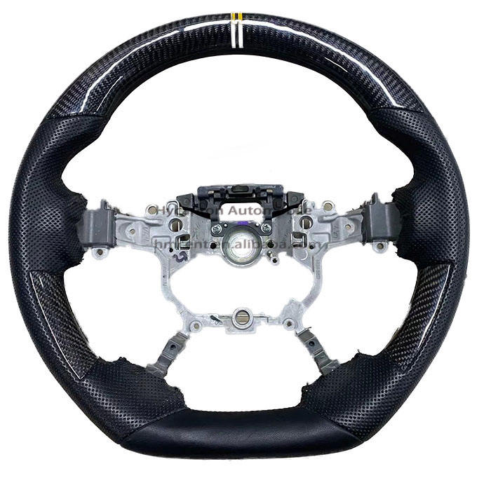 carbon fiber+perforated leather