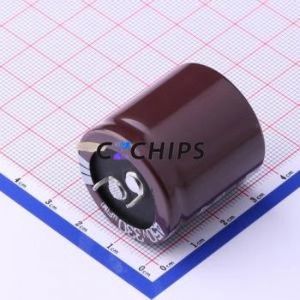 ตัวเก็บประจุอลูมิเนียมอิเล็กโทรไลติกแบบ EKMW451VSN331MR30S ผ่านชิ้นส่วนรู (THT) D30xL30mm 330uF 20% 450V 30mm - Product Image 2