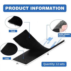 Bande auto-agrippante en nylon double face autocollante avec fonction auto-agrippante recto-verso pour la vente en gros - Product Image 3