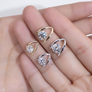 Pendientes de Diamantes de Oro Blanco de 9K MSE-876 de Messi Jewelry para Mujer - Product Image 6