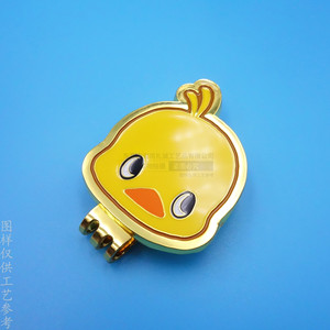 Custom <b>Iron</b> Golf Hat Clip With Cartoon Animal Design Magnetic Marker For Kids Unisex - Product Image 1