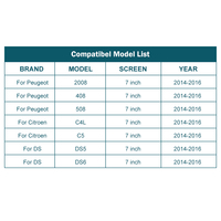 Road Top sans fil CarPlay pour Peugeot 508 2008 408 /Citroen /DS Android Auto Mirror Link AirPlay Car Play Support caméra de recul