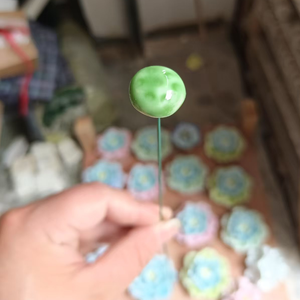 8 pièces, <span class=keywords><strong>livraison</strong></span> <span class=keywords><strong>gratuite</strong></span>, style pastoral <span class=keywords><strong>de</strong></span> célébrité d'Internet, <span class=keywords><strong>bouquet</strong></span> en céramique artisanal <span class=keywords><strong>de</strong></span> Jingdezhen, fleur <span class=keywords><strong>de</strong></span> lotus violette dorée, lys, gardénia - Product Image 4